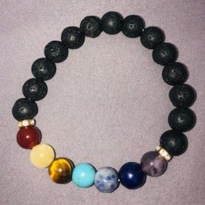 chakra 8mm beaded bracelet